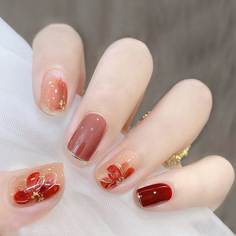 Patch amovible Summer Camellia Manucure Wear Nail Art