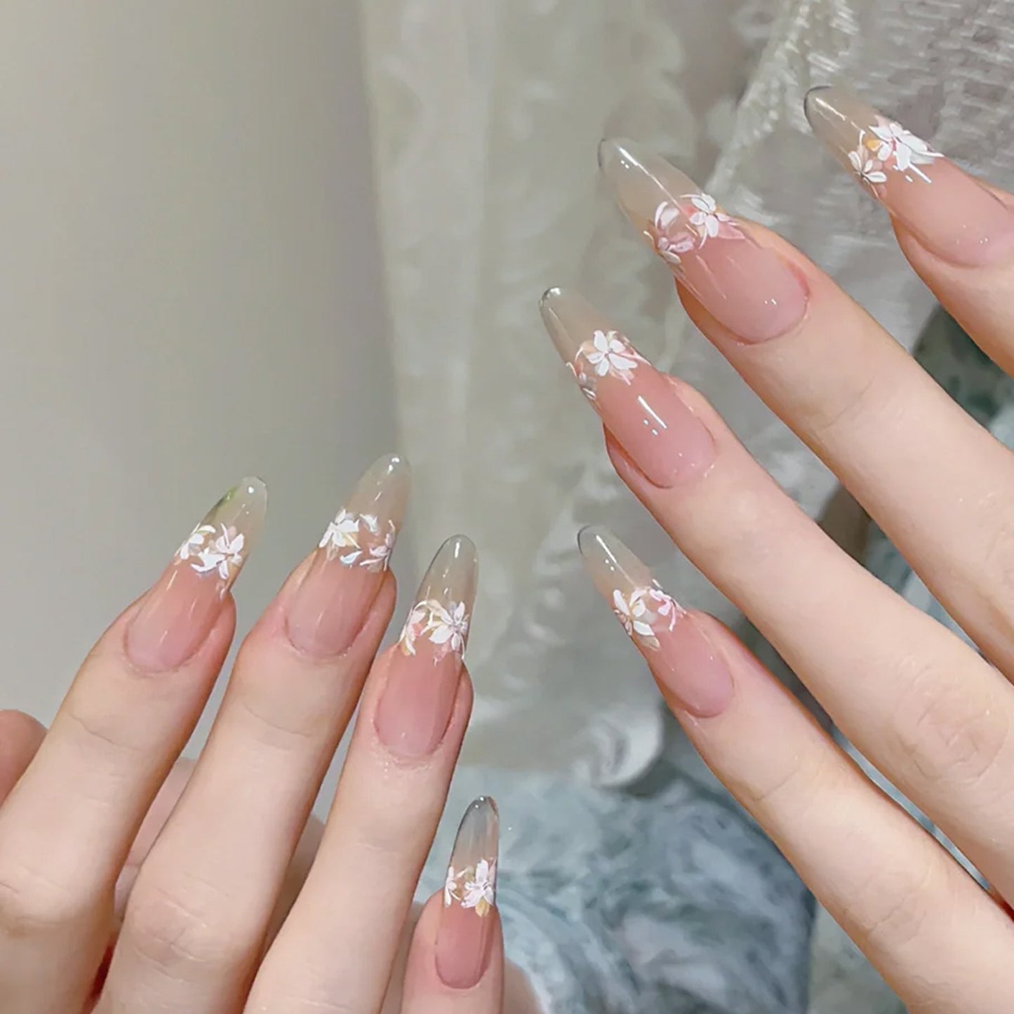 High-grade Summer Butterfly Flower Handmade Cat's Nail Stickers