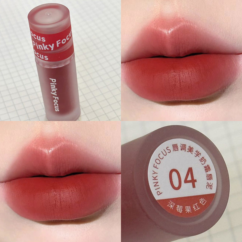 Gloss à lèvres Veet Milk Cream Mud Color Lacquer pour femme