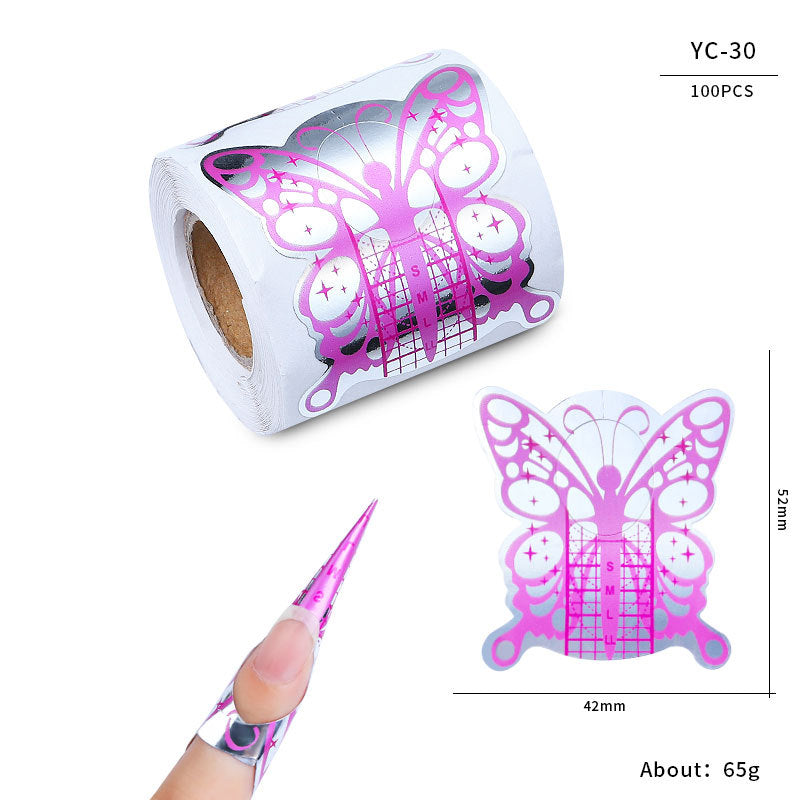 Paper Holder French Therapy Extension Butterfly Nail Tool Set