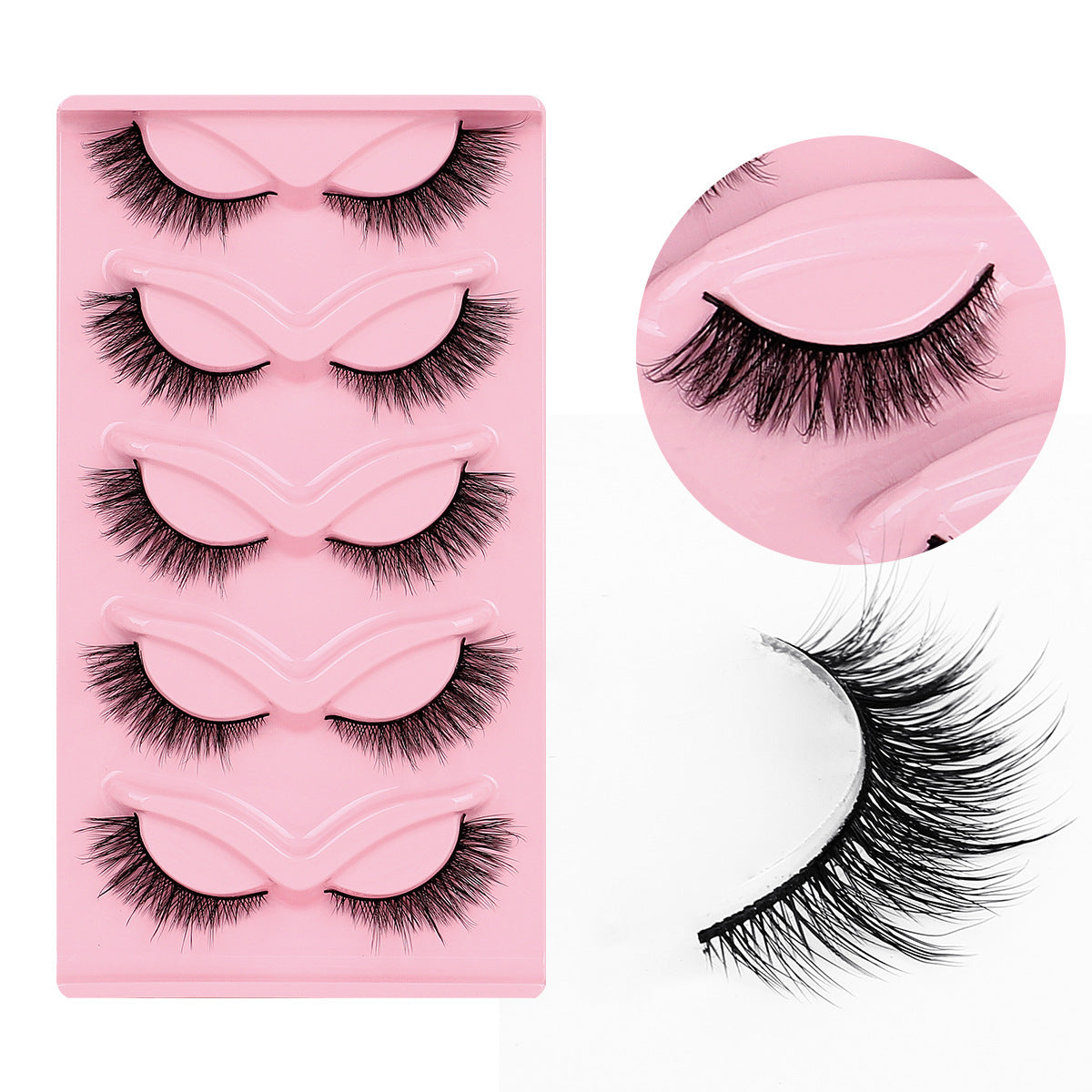 Curly Russian Eyelashes Fluffy Thick Three-dimensional False Lashes