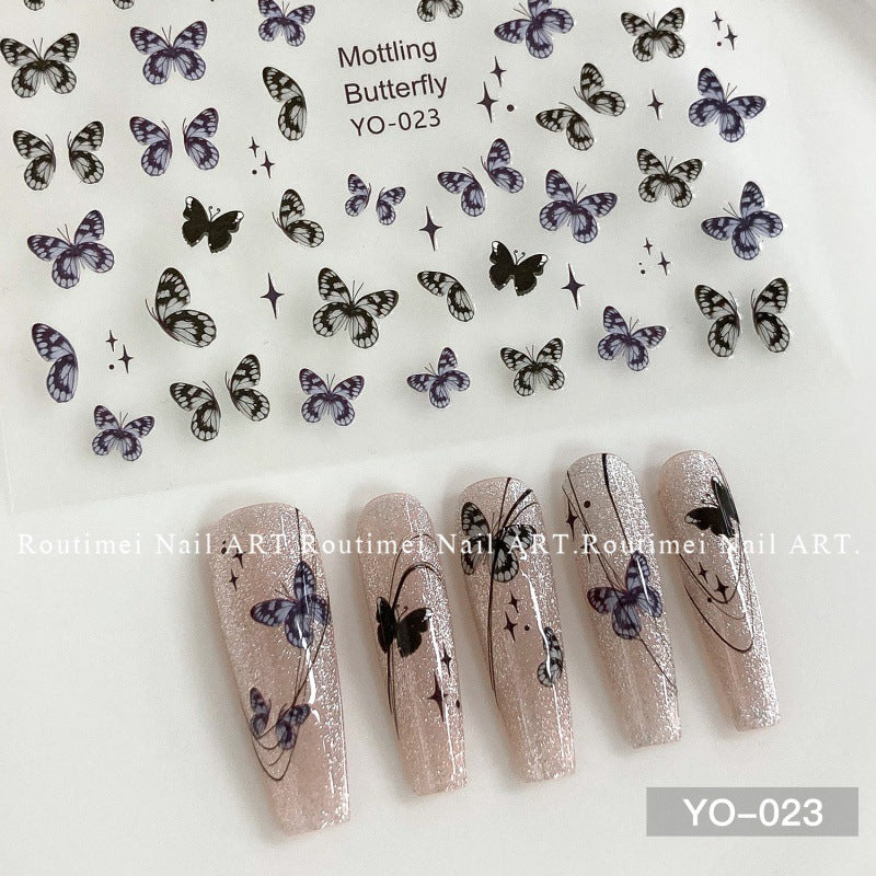 Nœud papillon adhésif minimaliste de style nœud doré pour soins des ongles Nail Art