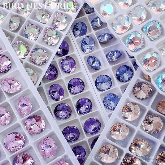 Round Bird's Nest Cutting Diamond Fat Square Silk Crystal Nail Art