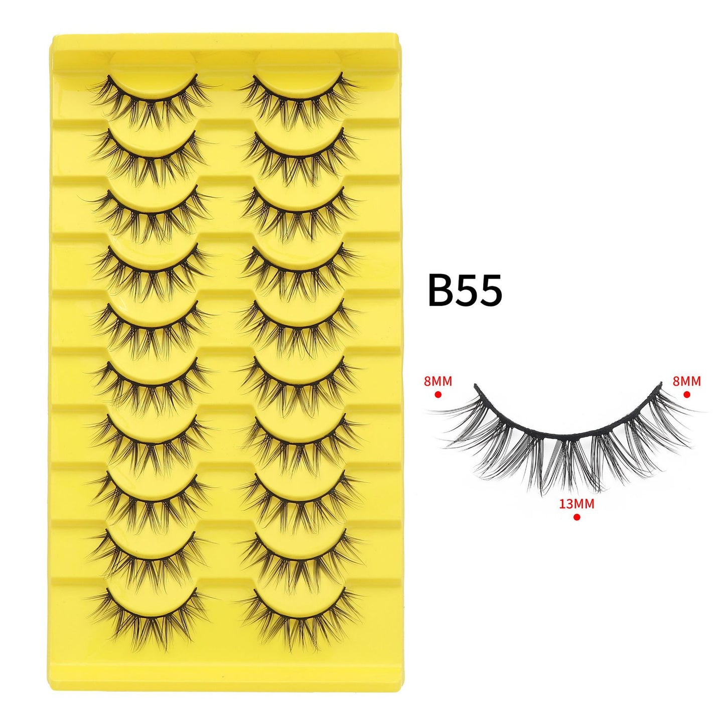 Ten Double Pairs Of Eyelashes Little Devil False Lashes