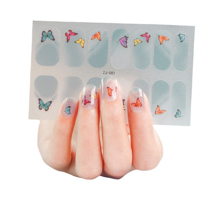 Gel Fresh Waterproof Durable Patch Removable Nail Stickers