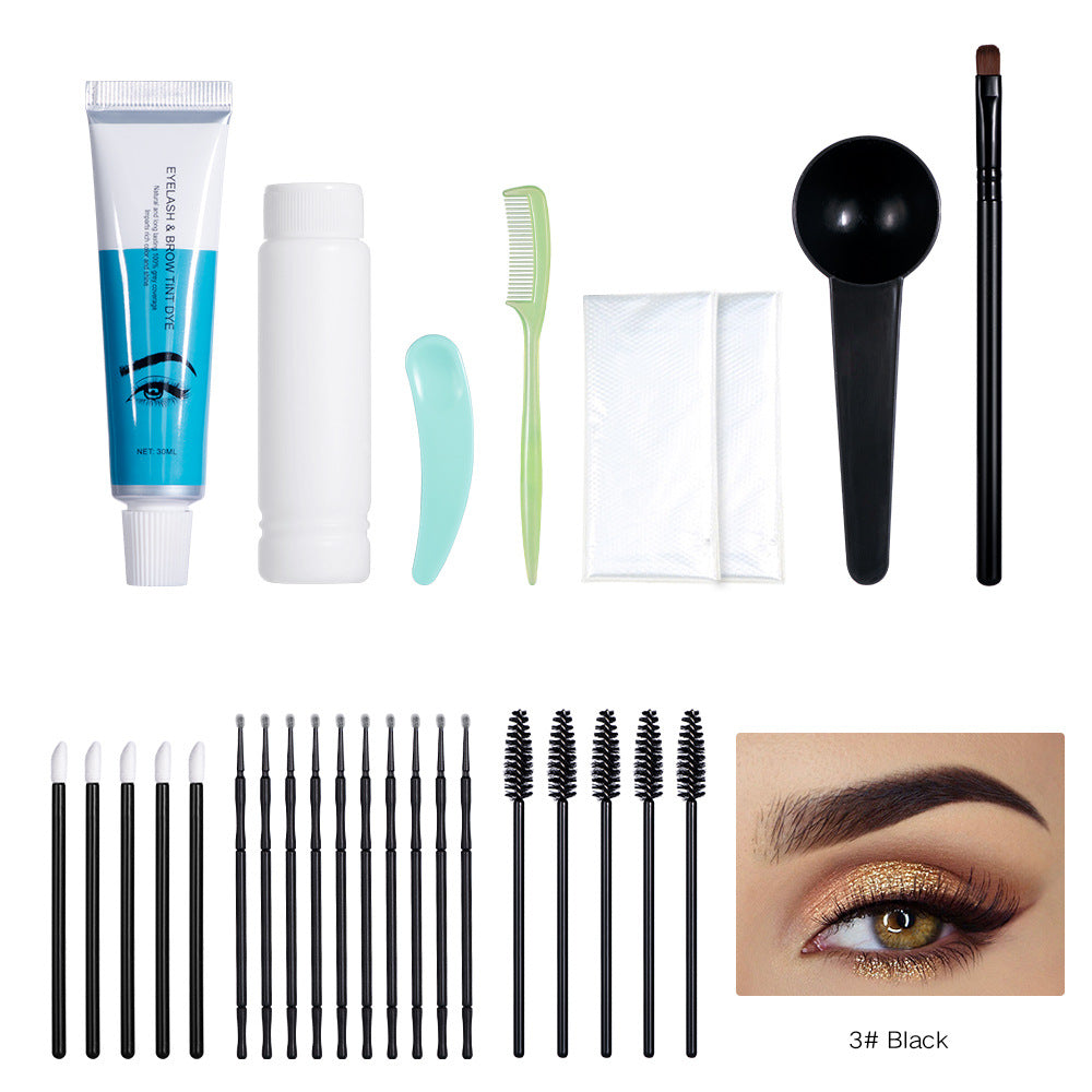 Crème pour sourcils, costume teint en marron et noir, accessoires de maquillage pour les yeux