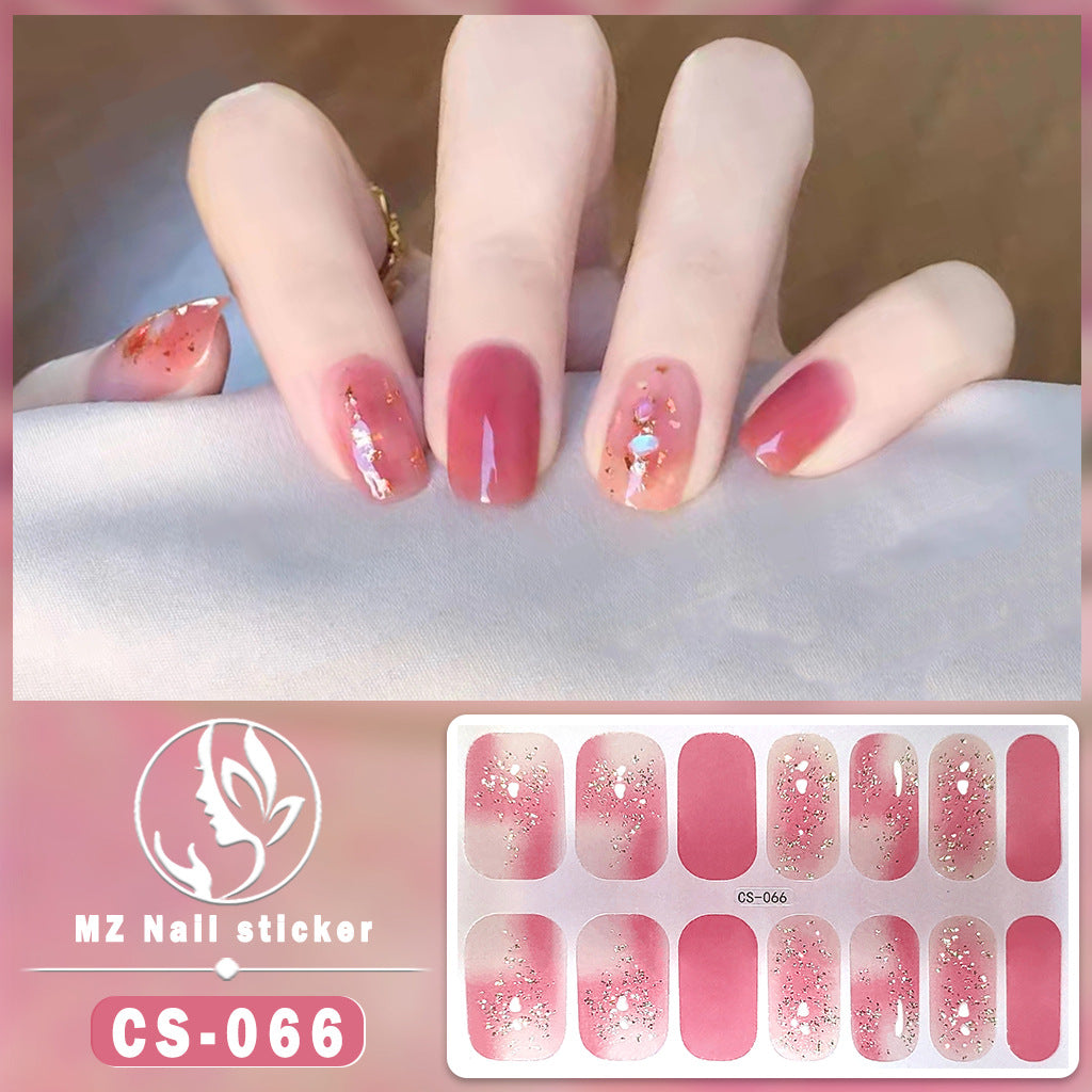 Applique Full Paste Blooming Contrast Color Nail Stickers