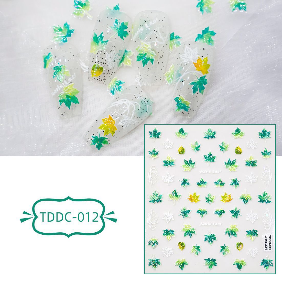 Relief Butterfly Laser Thin Tough Three-dimensional Nail Stickers