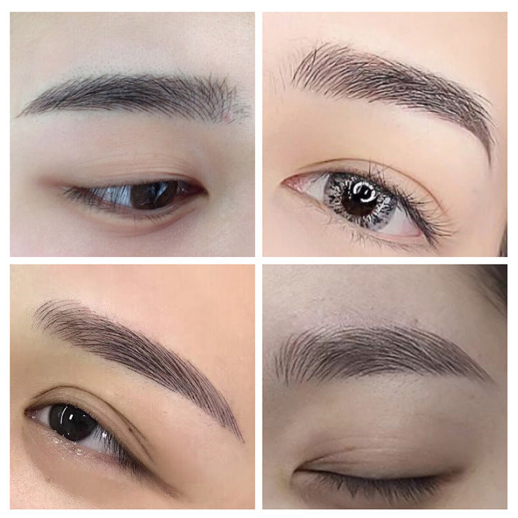 Aiguille à broder pour sourcils en peau violette, accessoires de maquillage