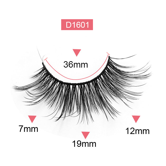 Coffret de faux cils épais, doux et bouclés