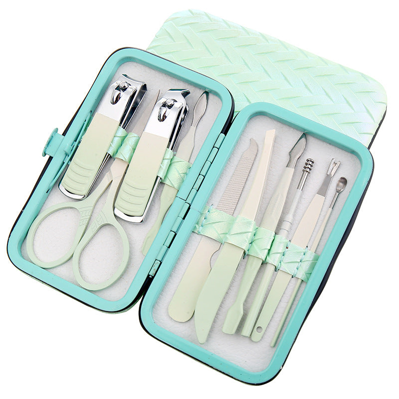 Ensemble complet d'outils de manucure professionnels pour ongles avec coupe-ongles en or rose