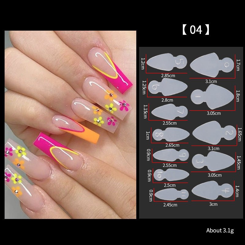 Die Sheet No Paper Tray Extension Nail Stickers