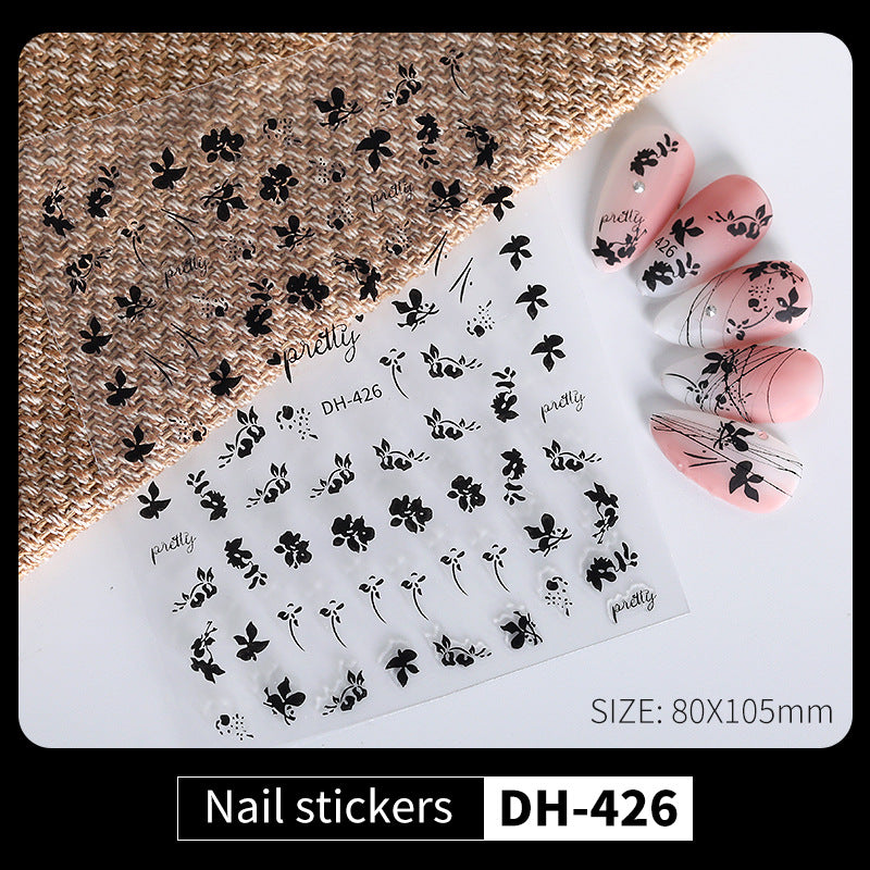 Adhesive Tape Vintage Punk Style Crock Nail Stickers