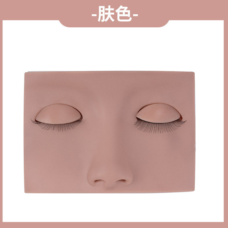 Tête de mannequin pour la pratique des cils, accessoires de maquillage en silicone détachables