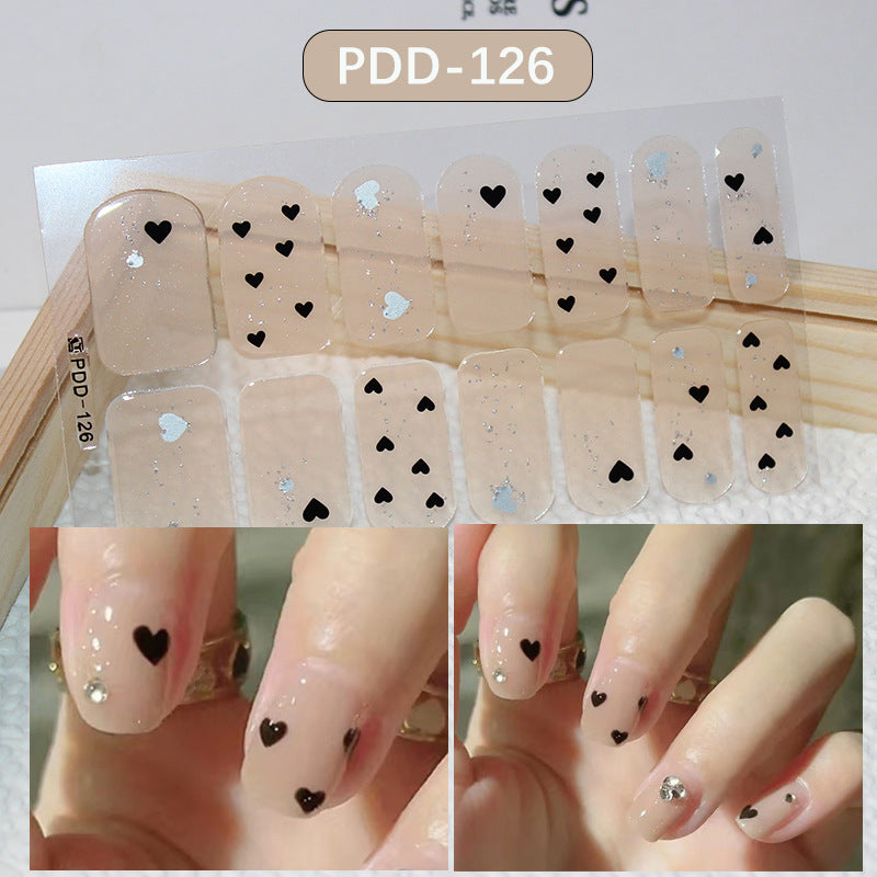 Love Waterproof Durable Applique Finished Patch Nail Art