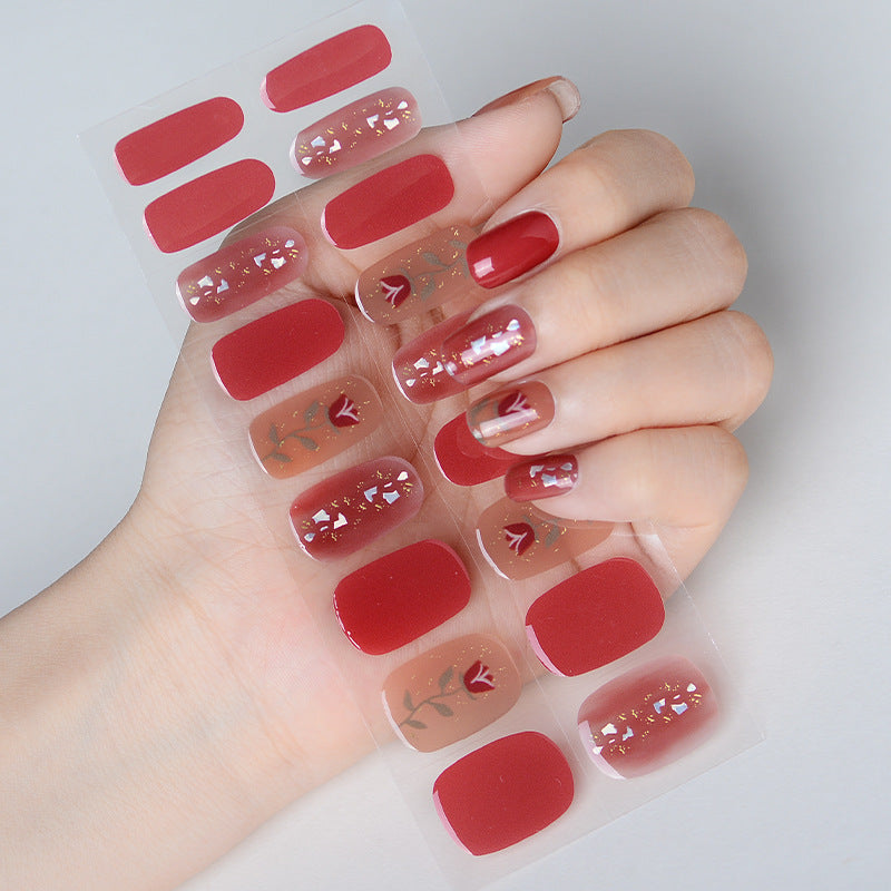 Source Summer Gel Paper Uv Blush Nail Stickers