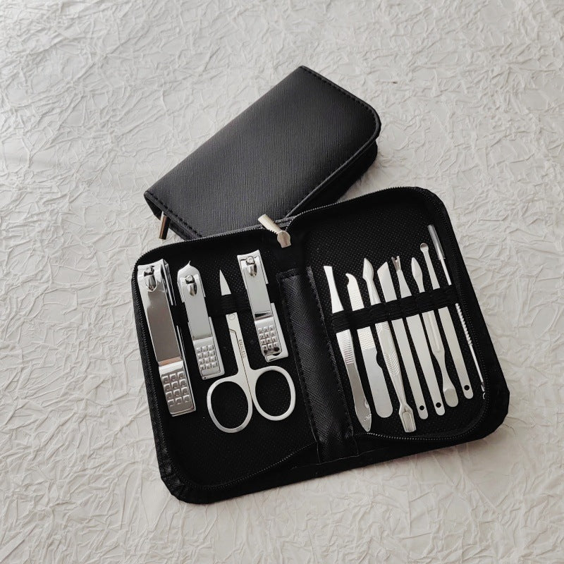 Outils de manucure super rentables Pince à bec courbé Ensemble d'outils pour ongles cure-oreilles