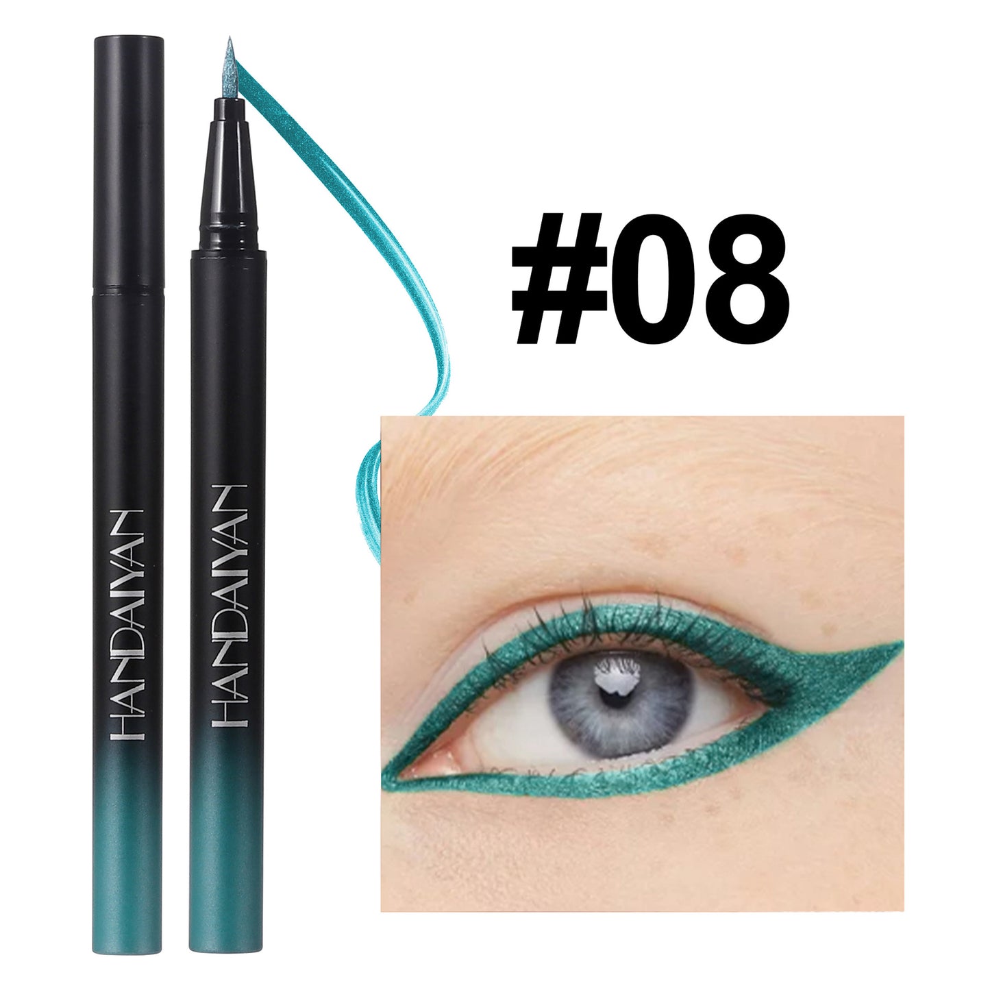 Eyeliner liquide extrêmement fin et durable, imperméable et nacré