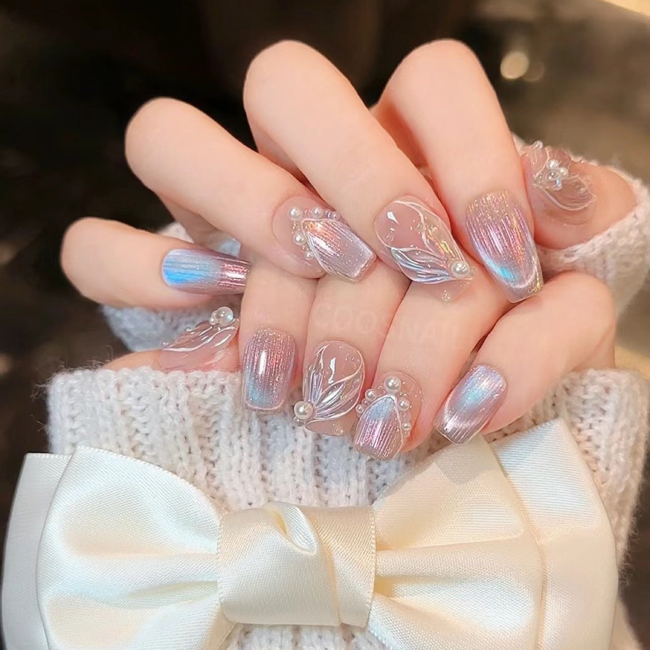 Open Skin Wear Tip Beauty Mermaid Nail Stickers