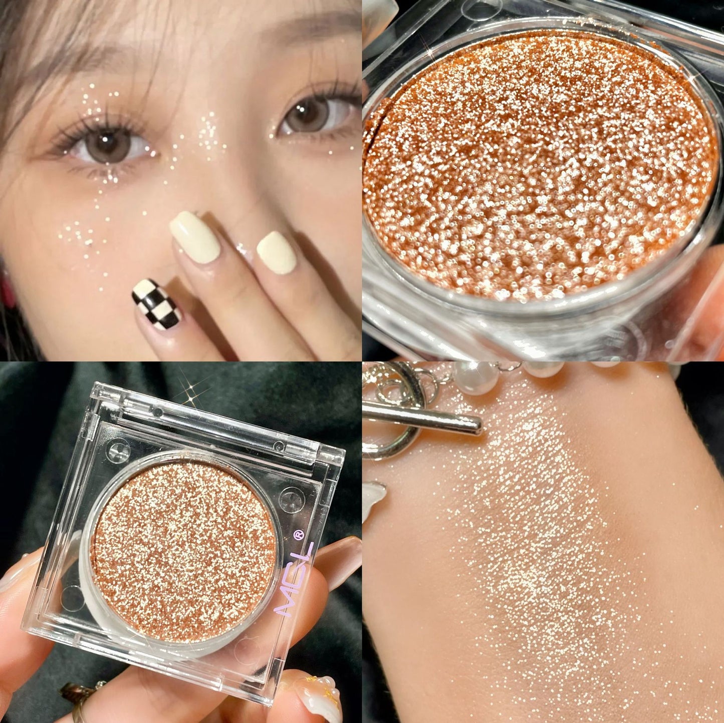 Weaving Female Highlight Flat For Monochrome Eyeshadow