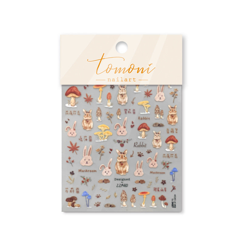 Durable Unique Thin Tough Cute Autumn Nail Stickers