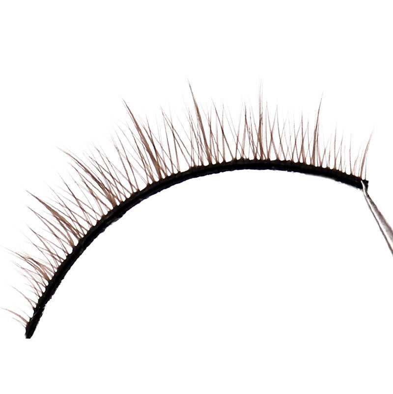 Natural Cross Thick Short Color Eyelashes Plain False Lashes