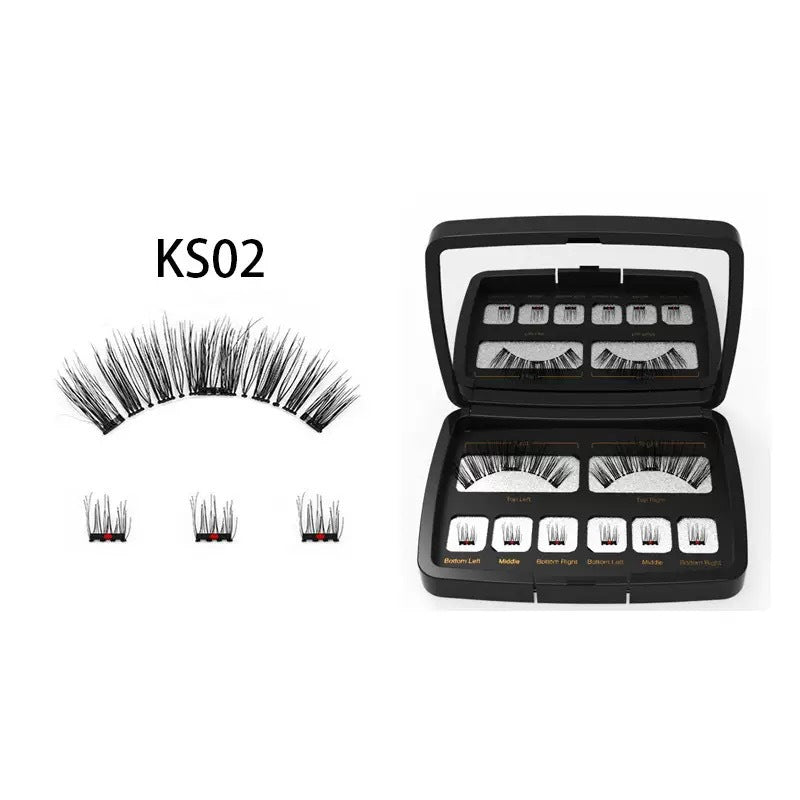 Magnetic Eyelashes With Mirror Magnet Natural False Lashes