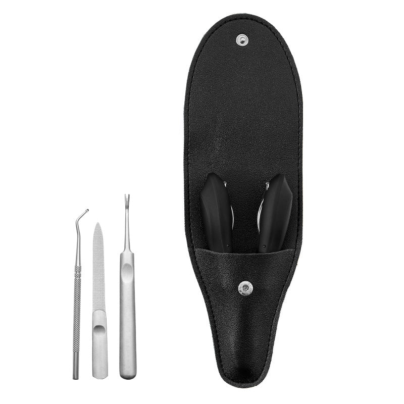 Ensemble d'outils de manucure en plastique pour ongles et coupe-peau morte