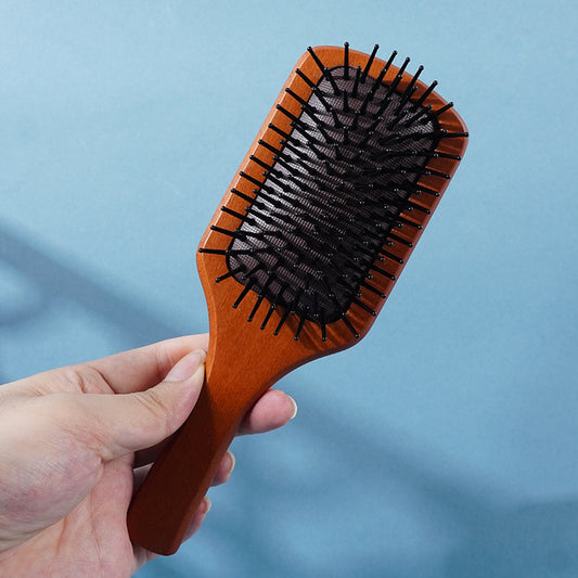 Brosses et peignes à cheveux avec coussin de massage en hêtre à rebond élevé