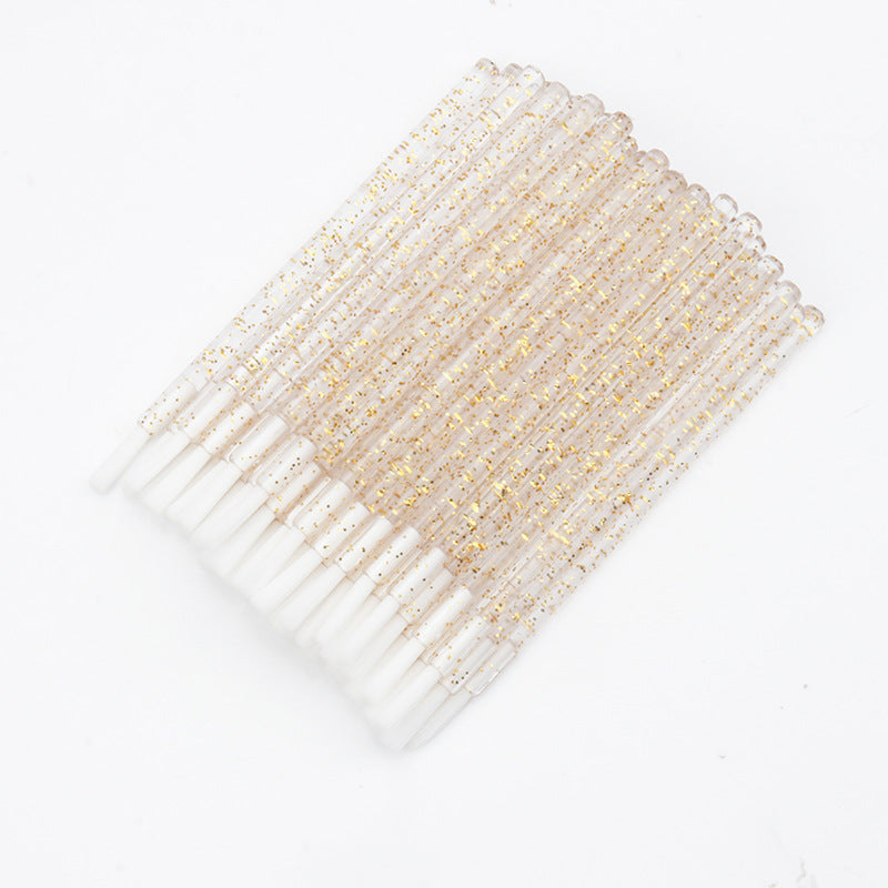 Disposable Crystal Transparent Rod Nylon Wool Makeup Brushes Accessories