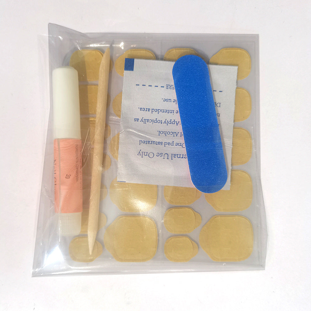 Jelly Glue Wear Kit Fake Patch Nail Tool Set