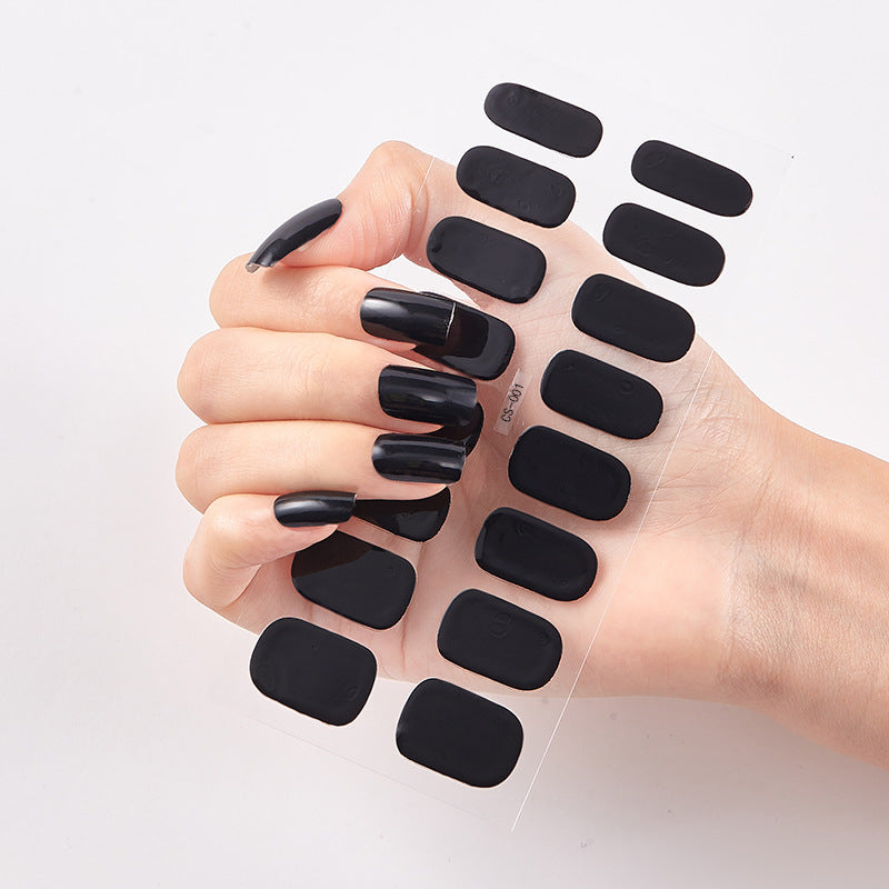 Full Solid Color Small Simple Film Nail Stickers