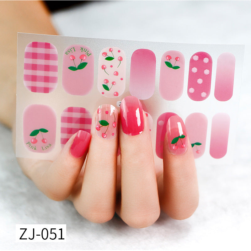 Gel Fresh Waterproof Durable Patch Removable Nail Stickers