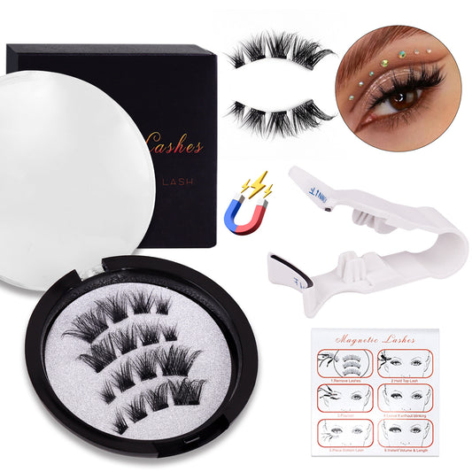 Versatile Magnetic Eyelashes Wearing Natural Thick False Lashes