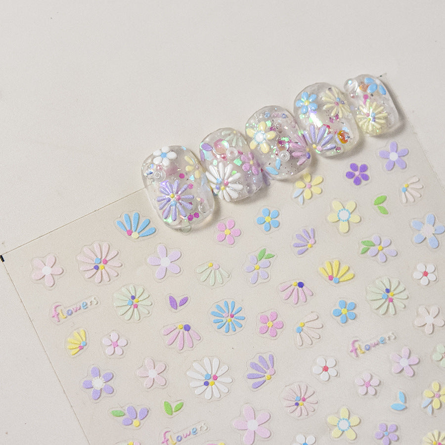 Innovative Thin Tough Retro Love Shiny Nail Stickers