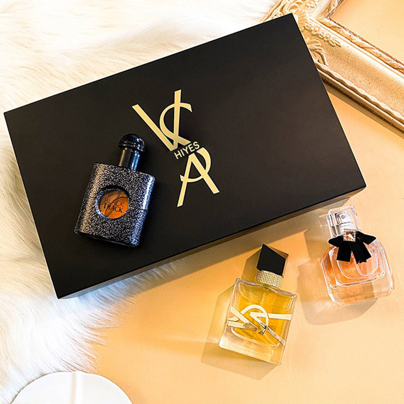 Coffret cadeau pour femme trois pièces Lasting Reverse Black Ya Parfums pour femme