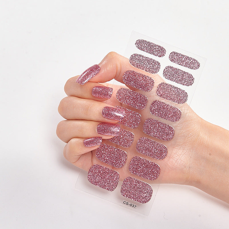 Full Solid Color Small Simple Film Nail Stickers