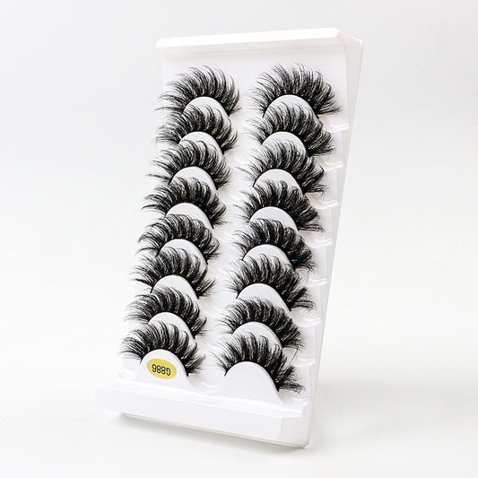 Russian Eyelashes Curling Large Curl Volume Pairs Natural False Lashes