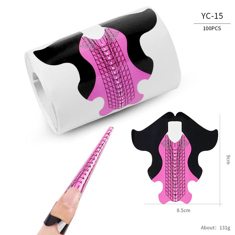 Paper Holder French Therapy Extension Butterfly Nail Tool Set