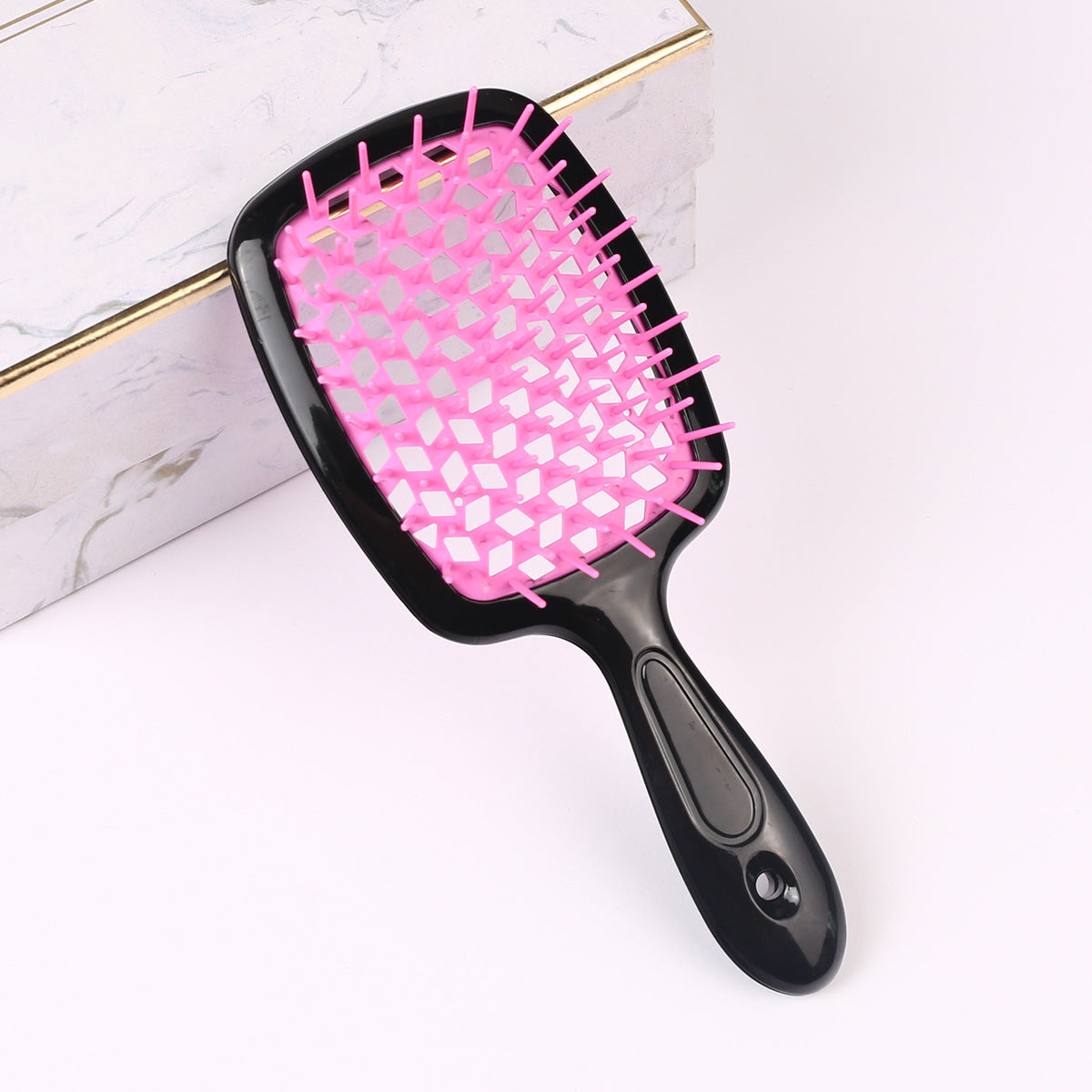 Brosses et peignes de massage pour cheveux secs et humides en nid d'abeille creux