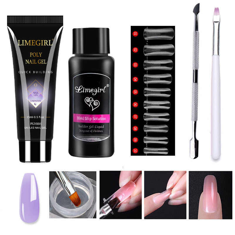 Of Beauty Crystal Extended Glue Suit Nail Tool Set