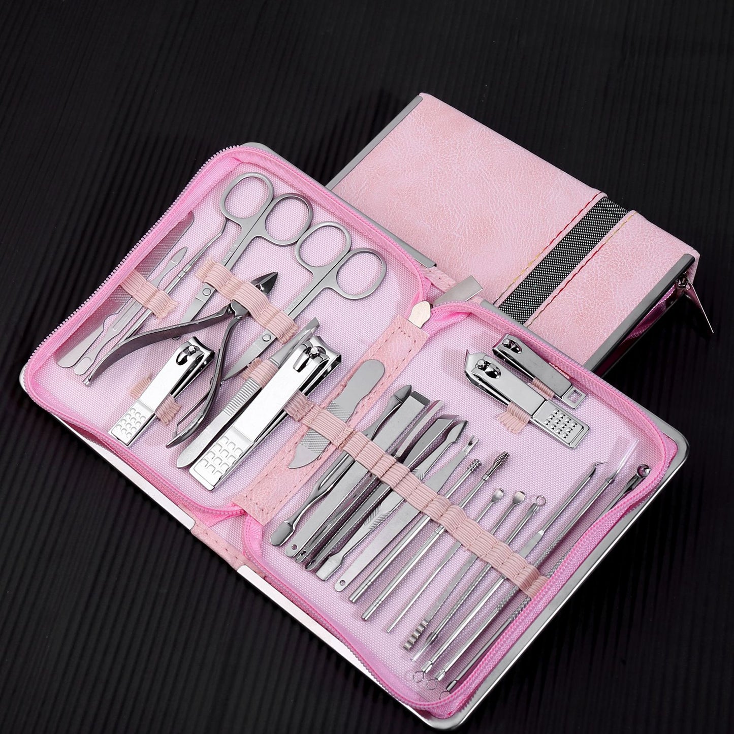 Ensemble d'outils pour ongles, ciseaux en acier inoxydable, couteau de manucure et de pédicure