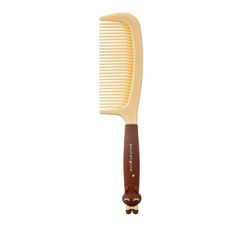 Brosses et peignes à cheveux blancs doux et adorables au chocolat et au café