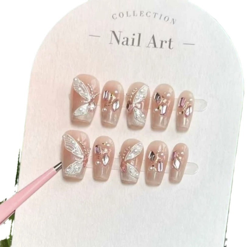 Nail art polaire fait main avec des vêtements UV Love Moonlight