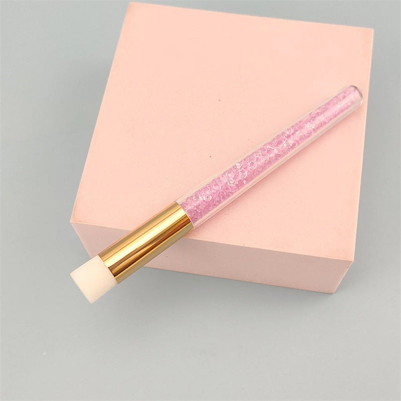 Flat Eyelash Mousse Cleaning Brush Diamond Makeup Brushes Accessories