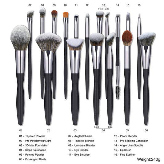 Sexy Small Waist Black Brush Suit Makeup Brushes Accessories