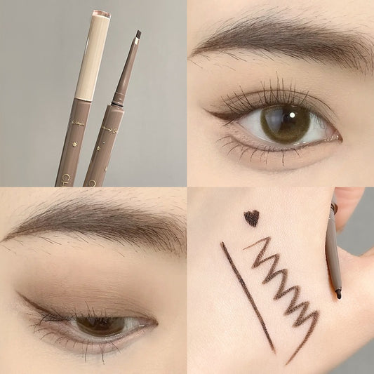 Eyeliner long extrêmement fin et imperméable pour débutant, ver à soie accroupi, résistant aux rayures