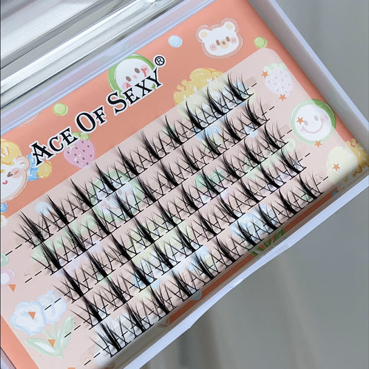 Little Devil Eyelashes Split Single Cluster Lazy Trilogy False Lashes