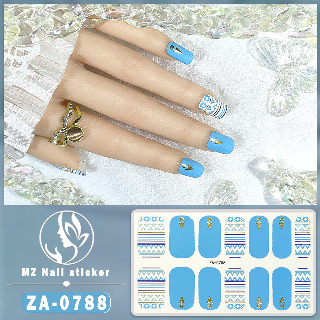 Full Oil Film Hand Manicure Implement Nail Stickers