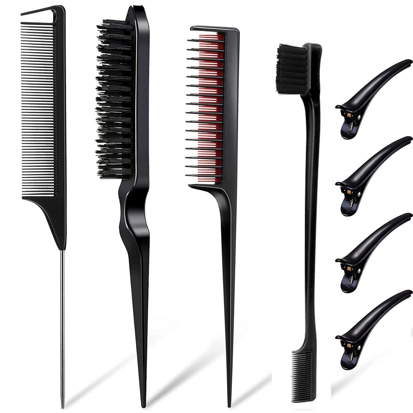 Brosses et peignes à cheveux de style beauté avec barrettes